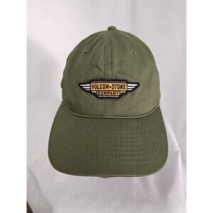 Volcom Stone Company Adjustable Hat Cap Green Skateboarding Men's Strapback‎